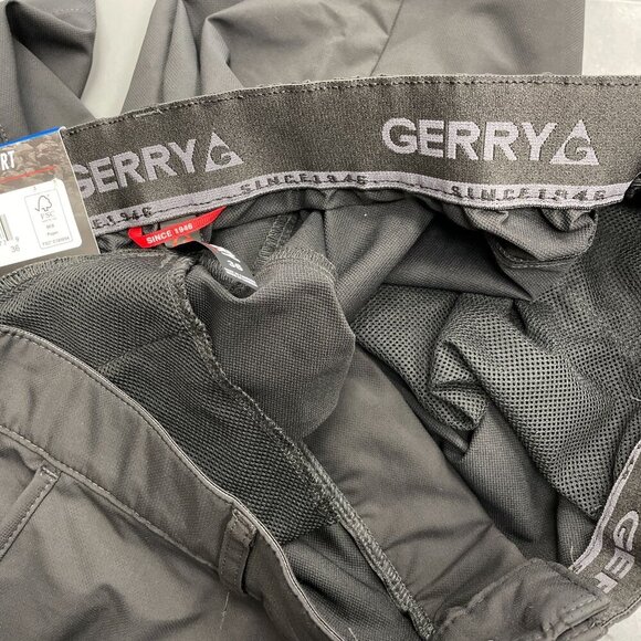 NEW Gerry Men's Size 36 Tech Shorts Black Stretch Fabric UPF 30+ Protection - Picture 5 of 7